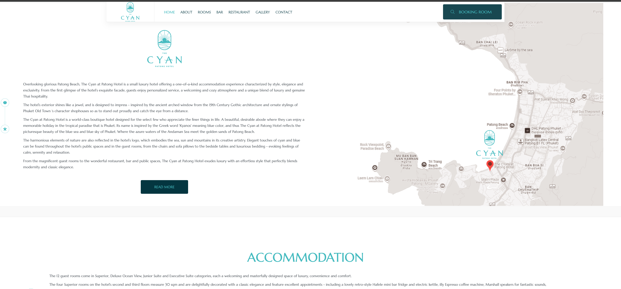 The Cyan at Patong — ภาพหน้าจอโปรเจกต์